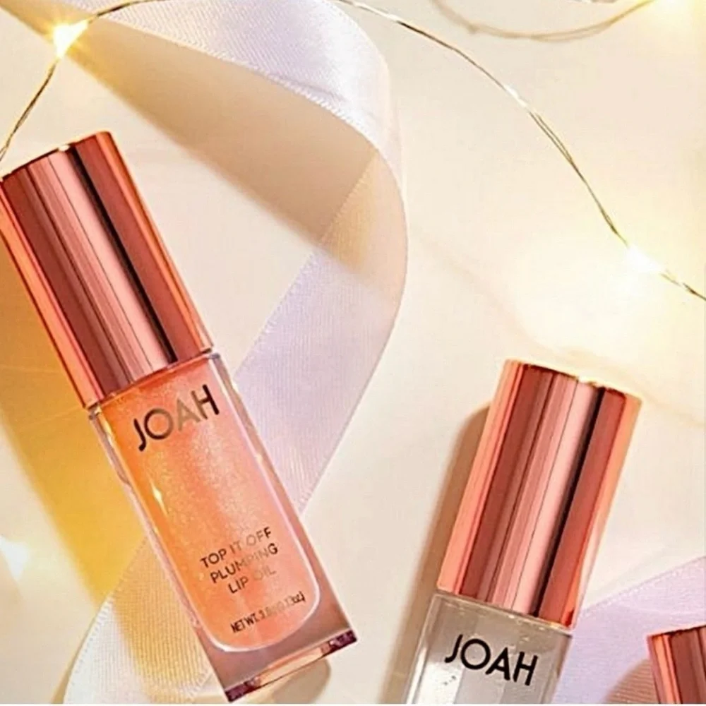 NEW IN BOX Korean JOAH Top it Off Plumping Lip Oil ~ Bellini 🍑